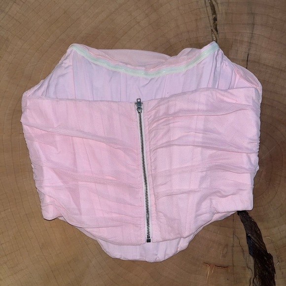 Pink Ruched Corset - Picture 2 of 3